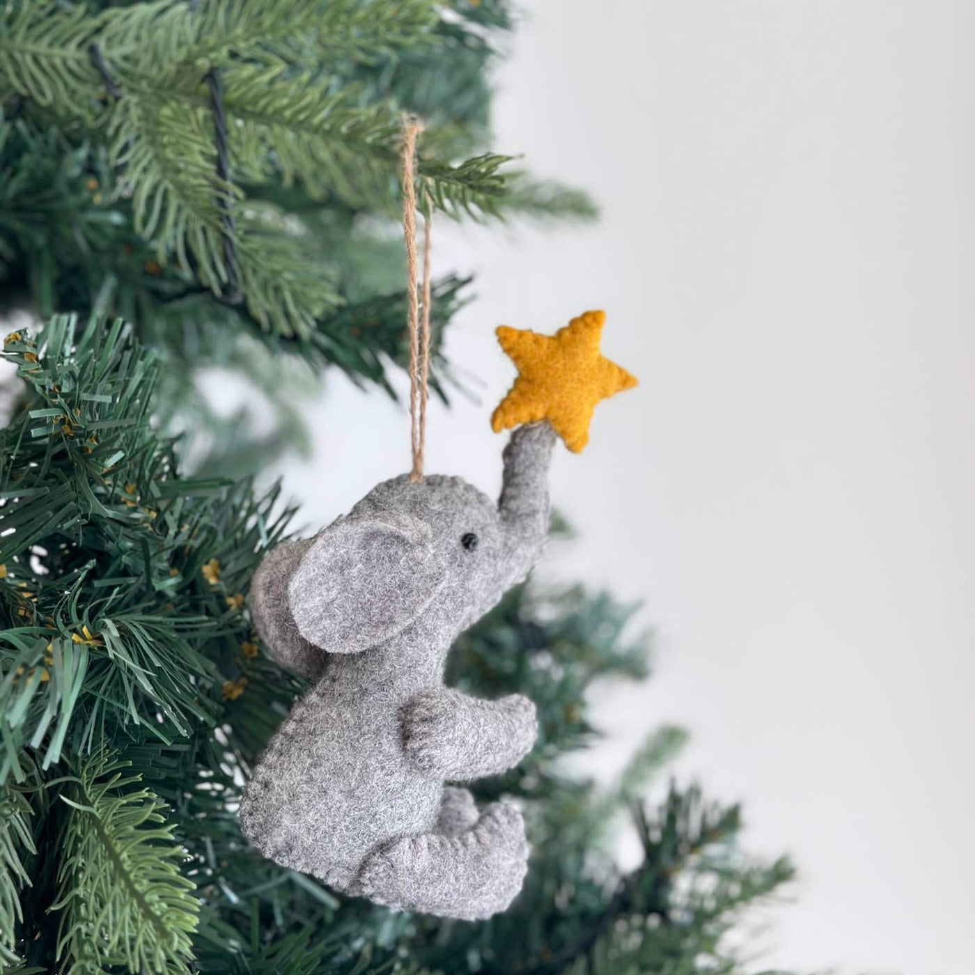 Felt Elephant Ornament