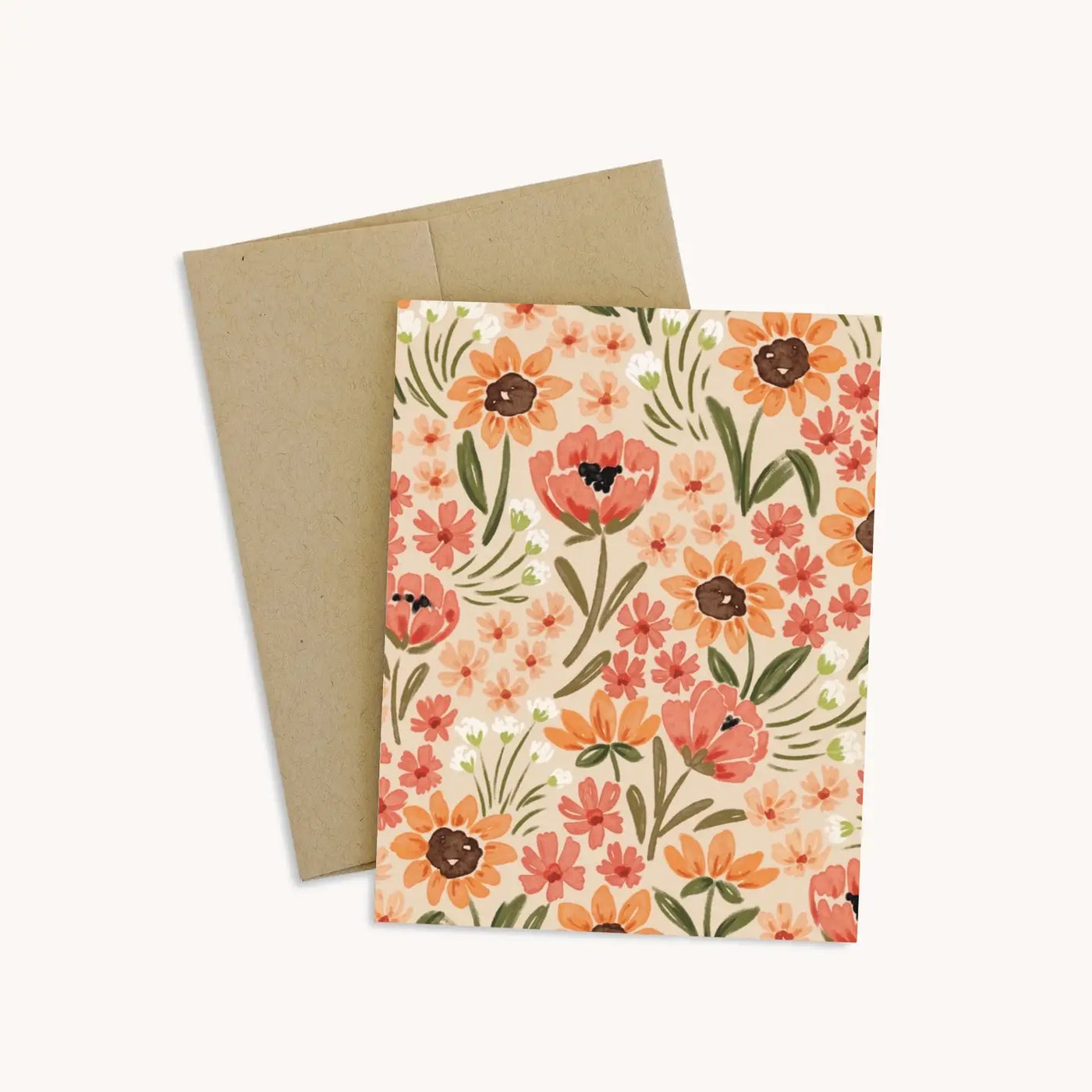 Sunny Poppies Greeting Card