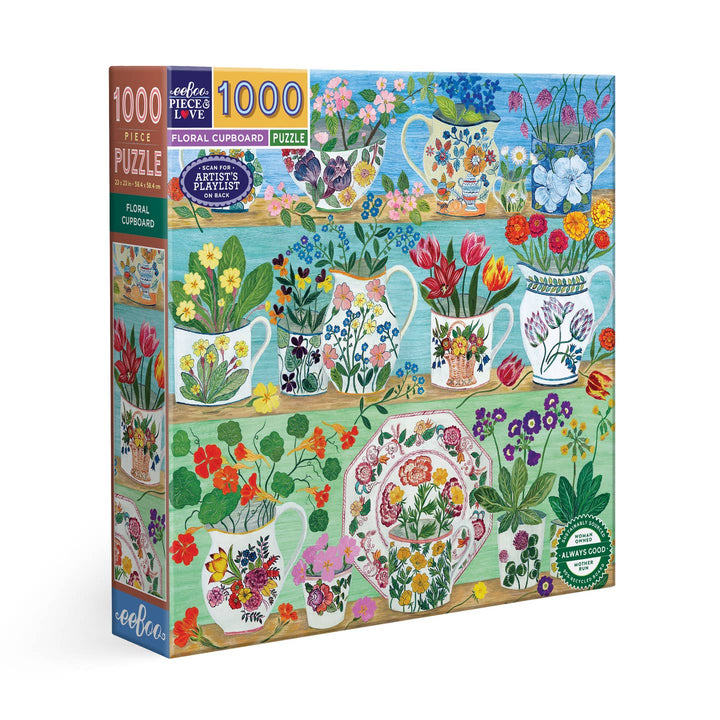 Floral Cupboard 1000 Piece Puzzle
