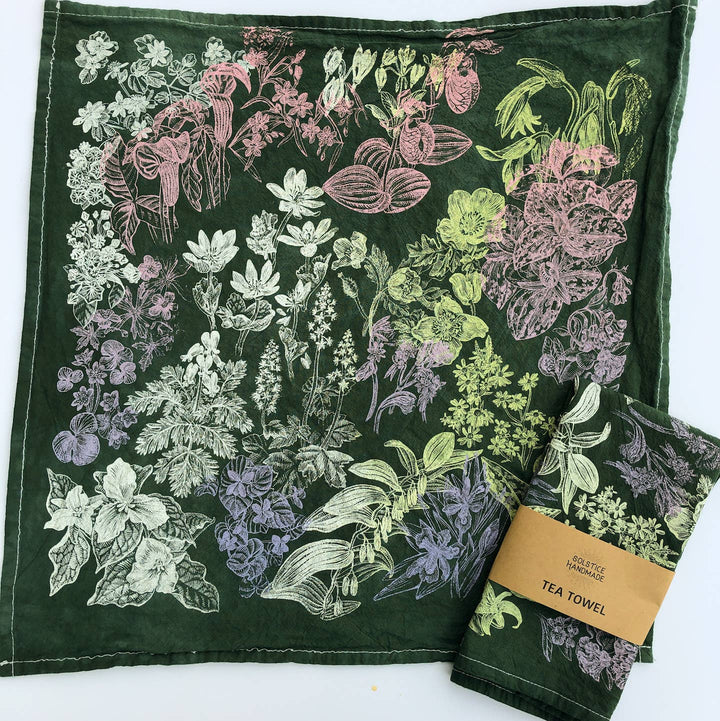 Spring Wildflower Tea Towel