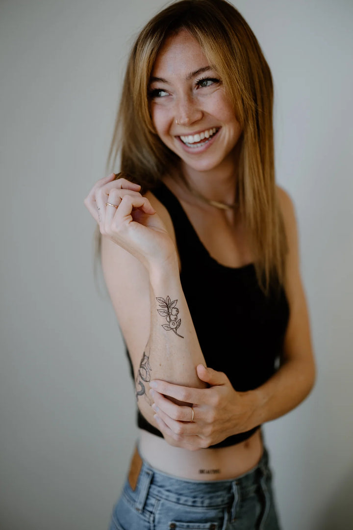 Blueberry Temporary Tattoos