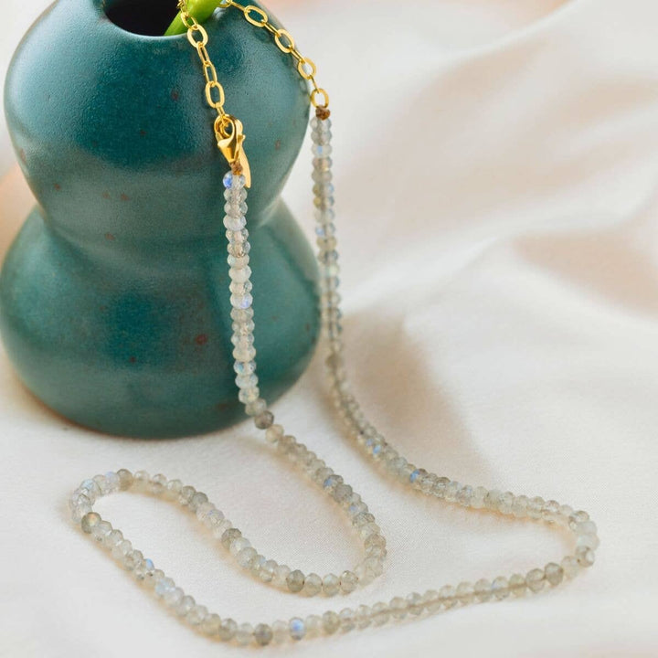 Labradorite Fully Beaded Necklace