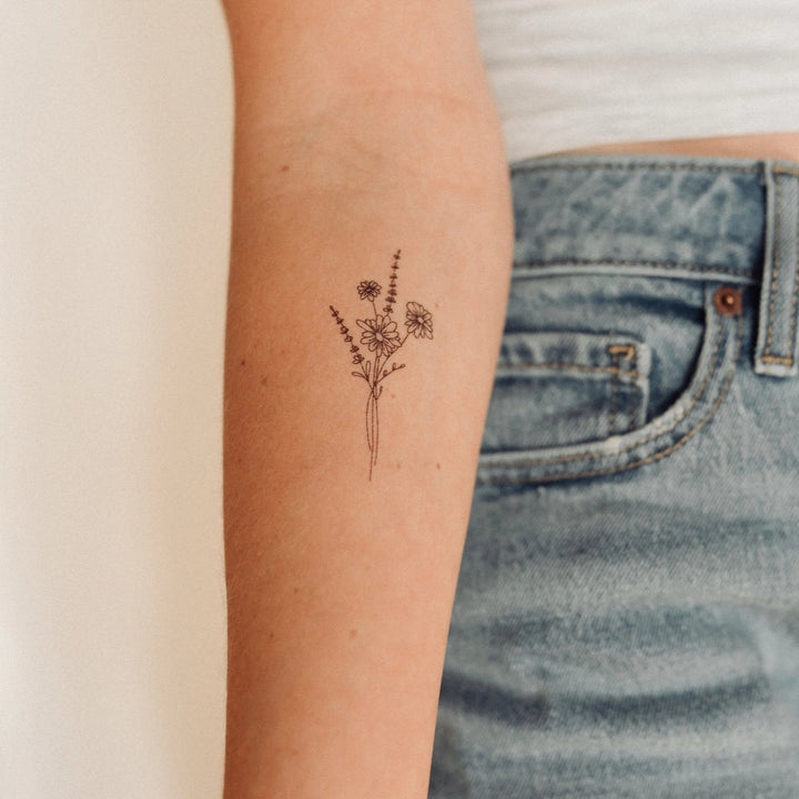 Daisy Temporary Tattoos