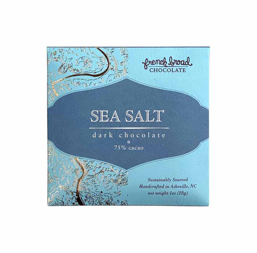 French Broad Chocolate Sea Salt Dark Chocolate Bar