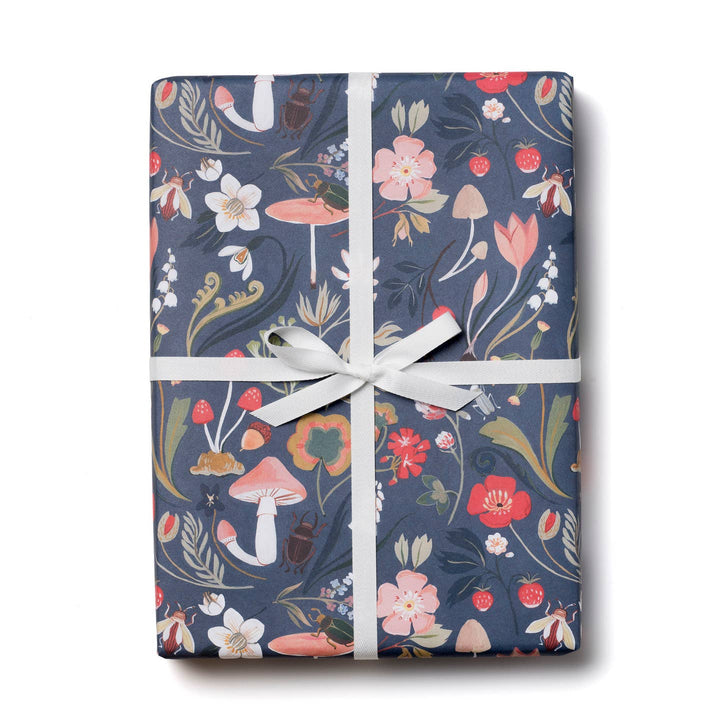 Forest Blue Wrapping Paper