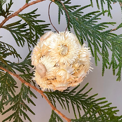 Strawflower Ball Ornament