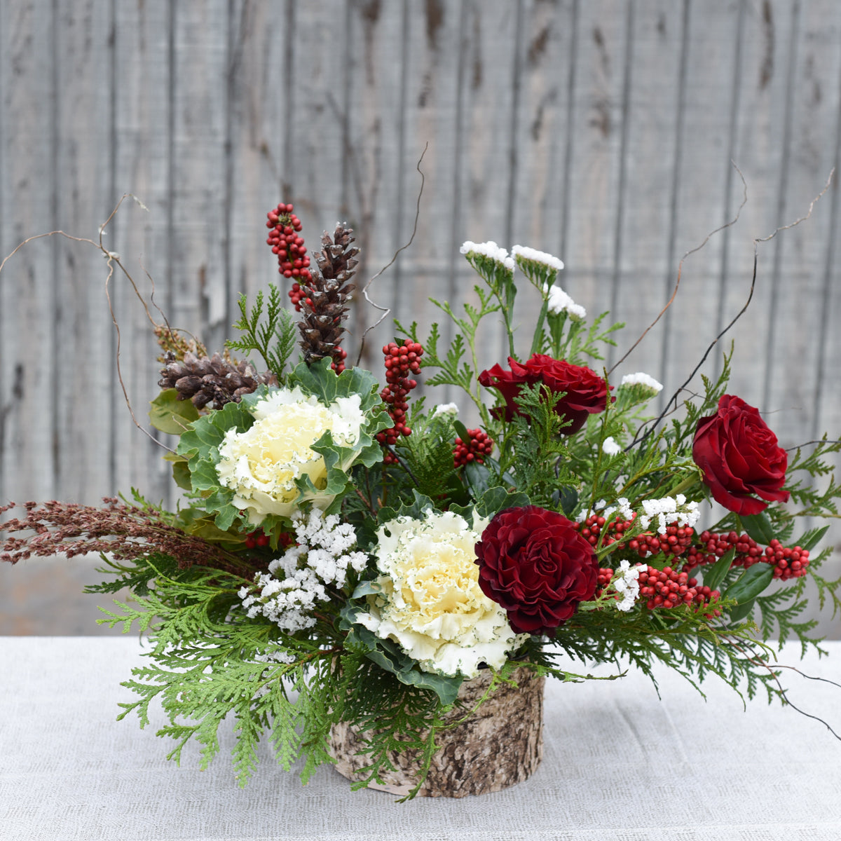 Birch Bowl Arrangement