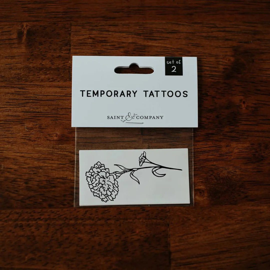 Marigold Temporary Tattoos