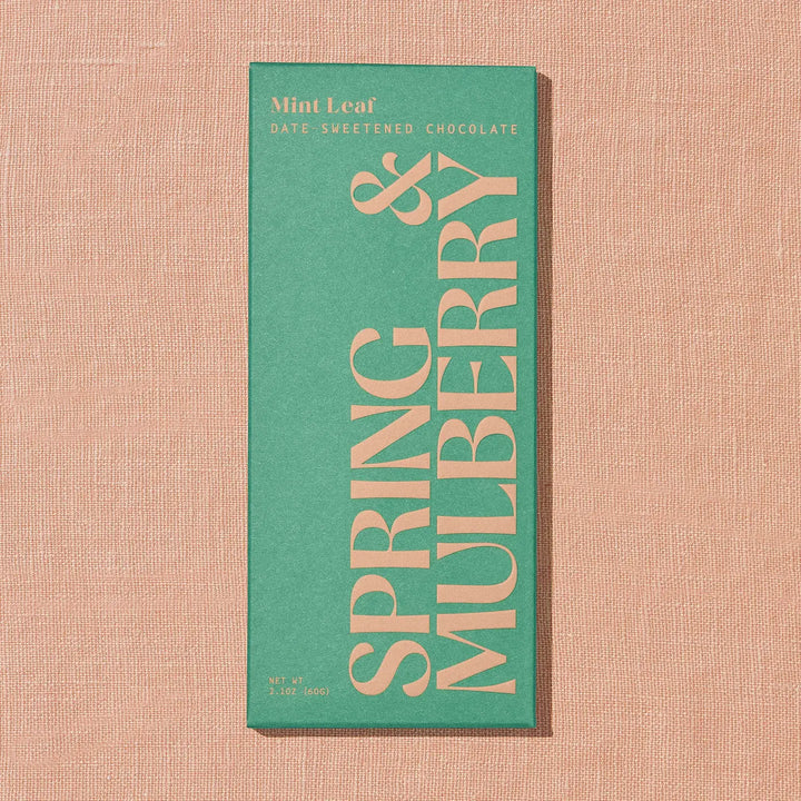 Mint Leaf Dark Chocolate Bar