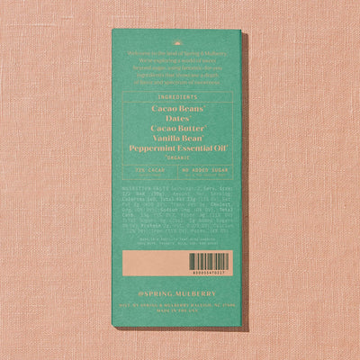 Mint Leaf Dark Chocolate Bar
