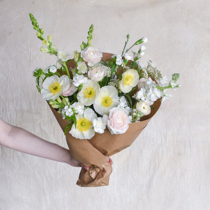 Mother's Day White & Green Bouquet