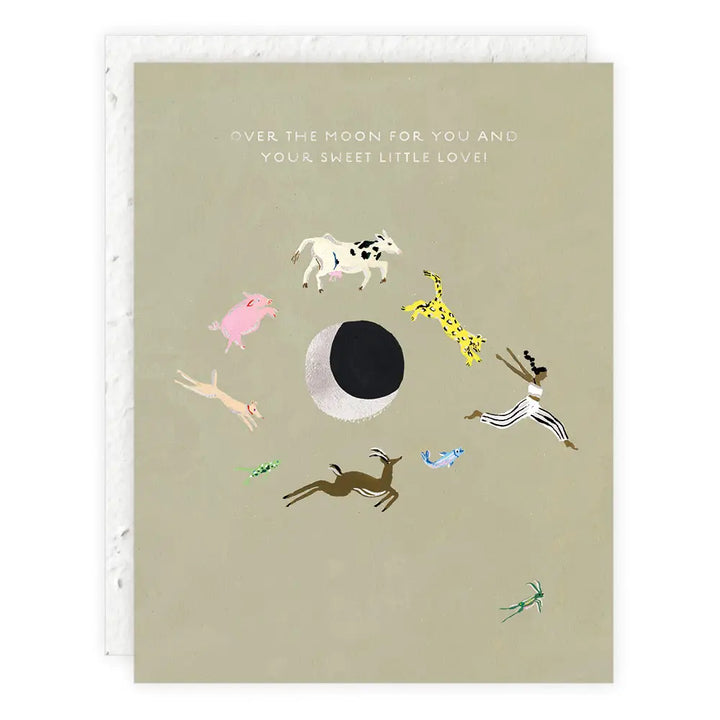 Over the Moon Card