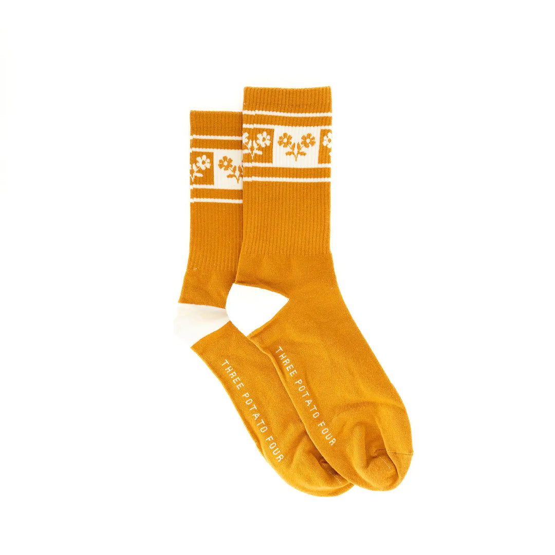 Turmeric Flower Socks