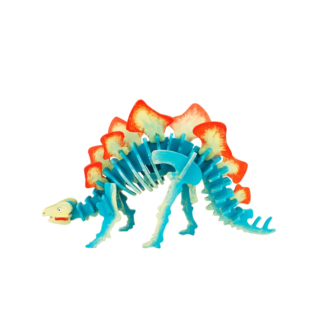 Stegosaurus 3D Wooden Puzzle Paint Kit