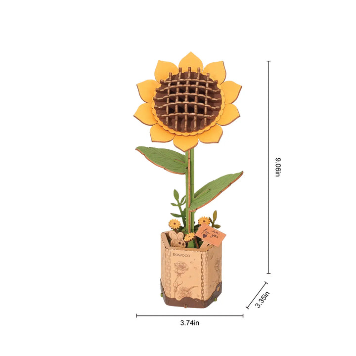 3D Wooden Sunflower Puzzle