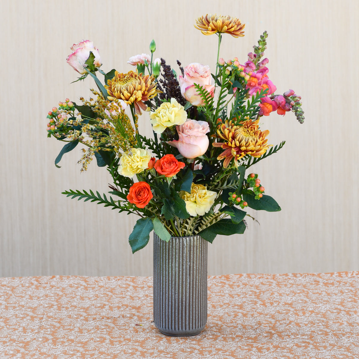 Thanksgiving Elegance Cylinder Arrangement