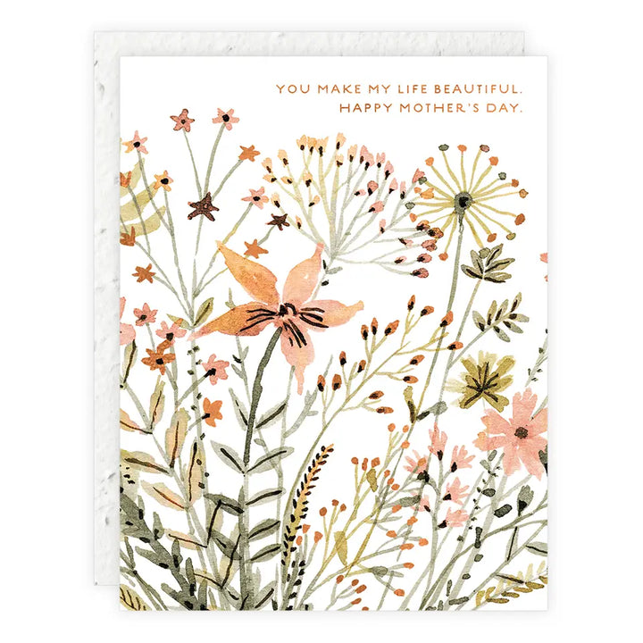 Wildflowers Mother's Day Card