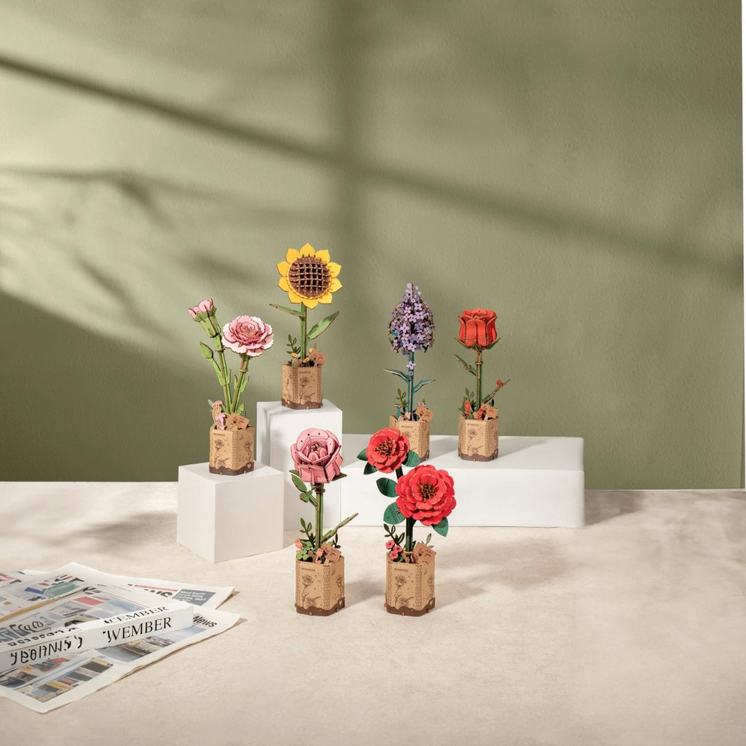 3D Wooden Lilac Flower Puzzle