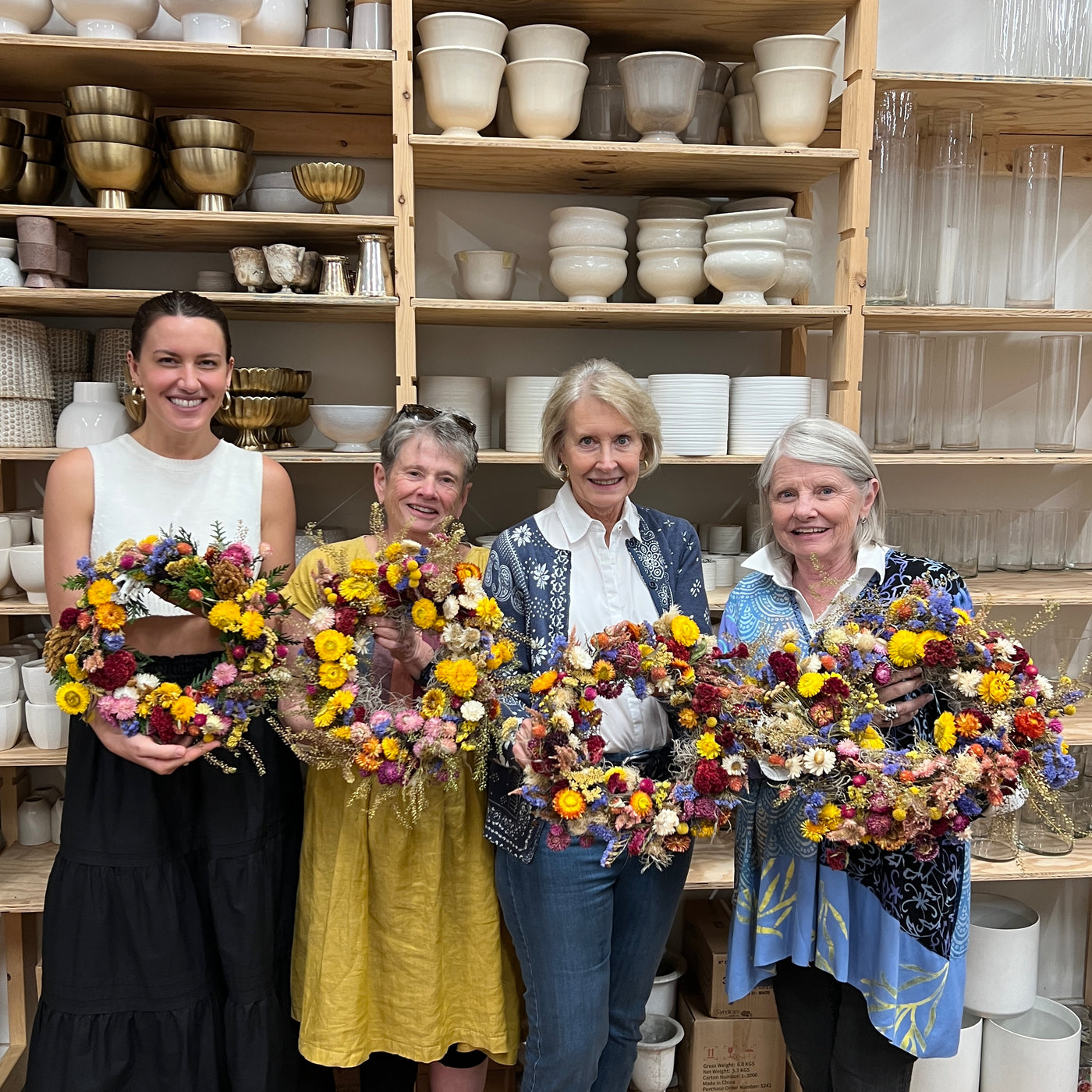 Dried Flower Wreath Workshop November 9, Morning
