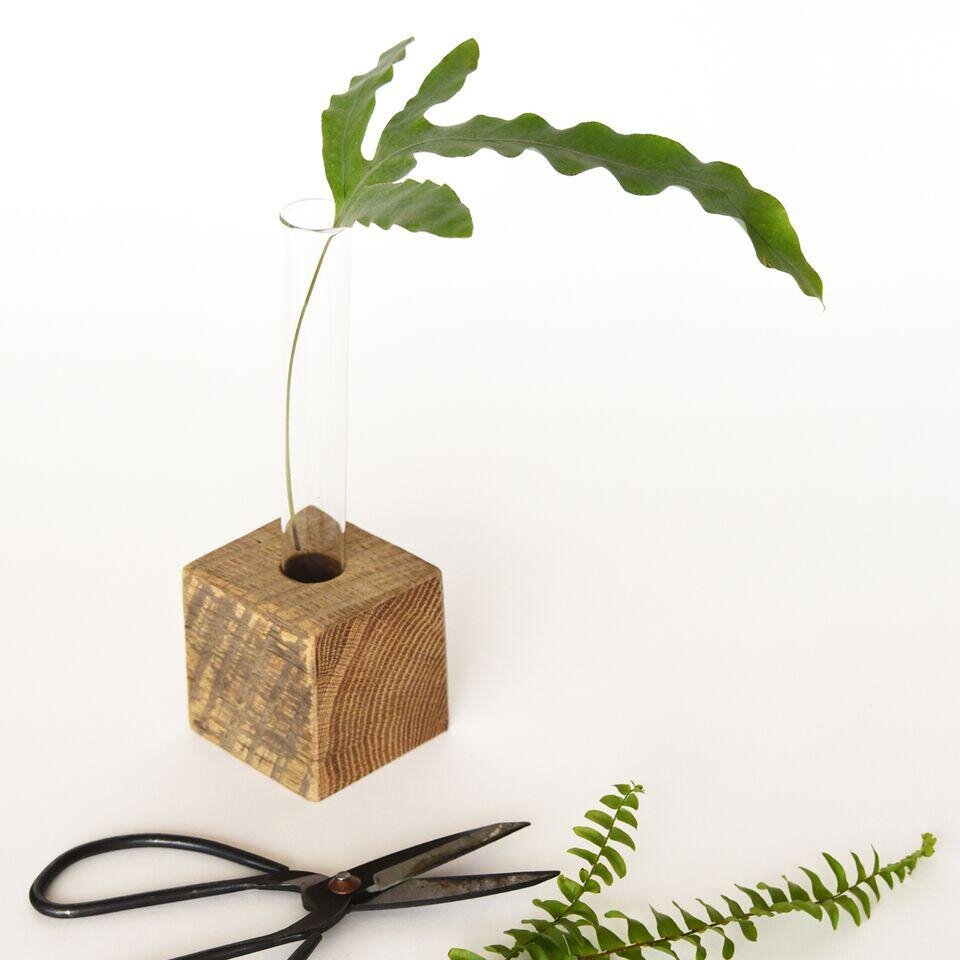 Wood Base Single Propagation Stand, by June & December