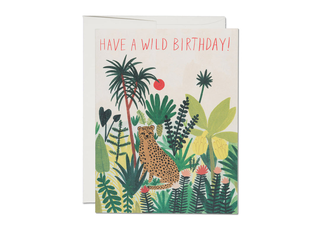 Cheetah Birthday Card