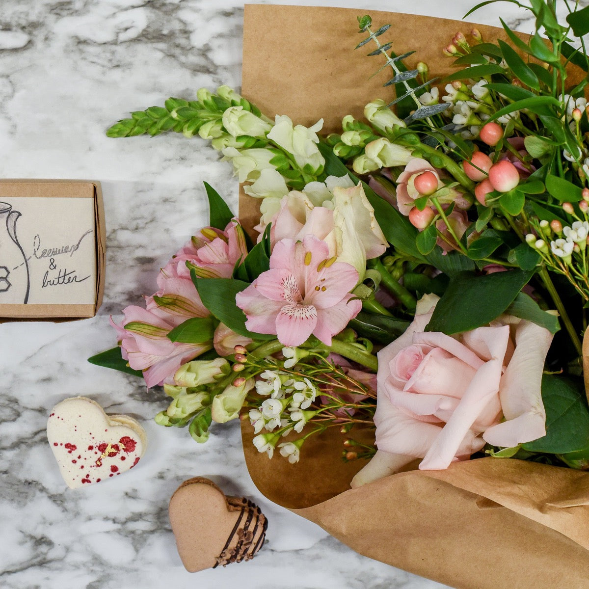 Asheville Florist Roses and Macarons