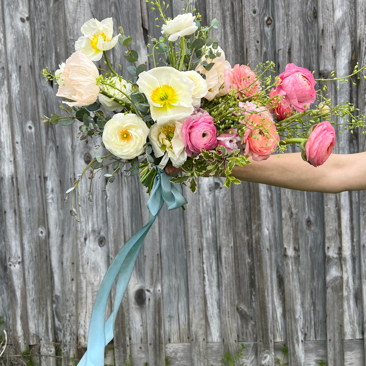 Hand-Dyed Silk Ribbon, French Blue