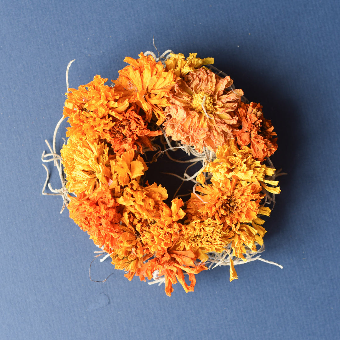 Mini Magnetic Dried Flower Wreath