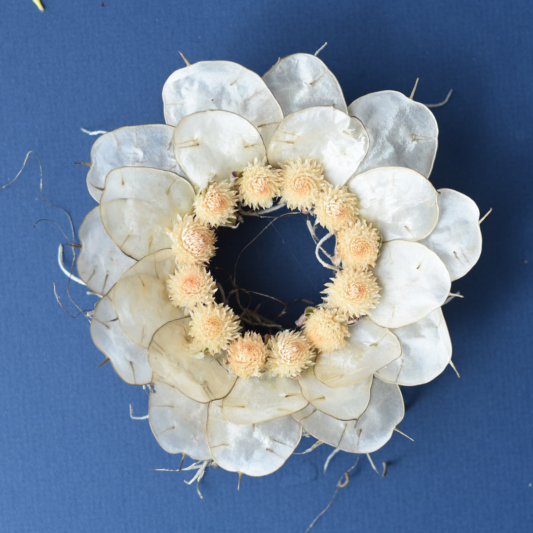 Mini Magnetic Dried Flower Wreath
