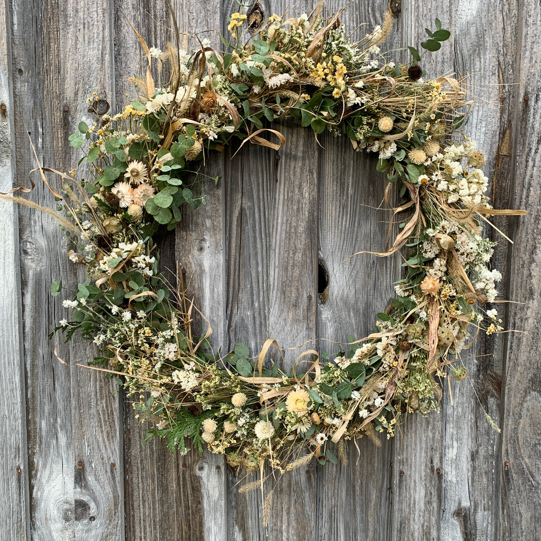 Snowy Meadow Greenery Wreath