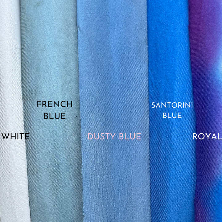 Hand-Dyed Silk Ribbon, Royal Blue/Purple Blend