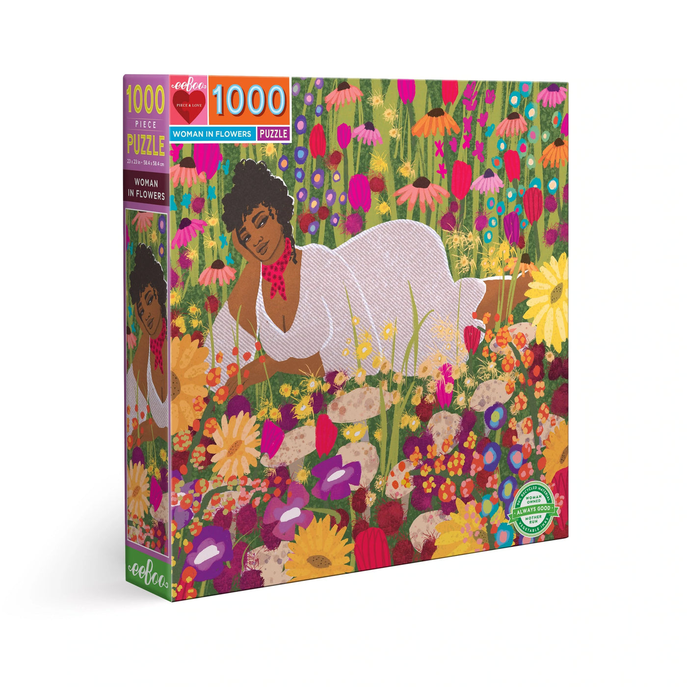 Woman in Flowers Puzzle, 1000 Piece