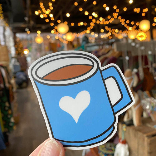 I Heart Coffee Sticker