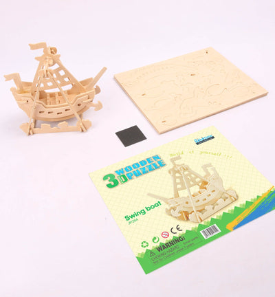 Swing Boat Wooden Puzzle 3D