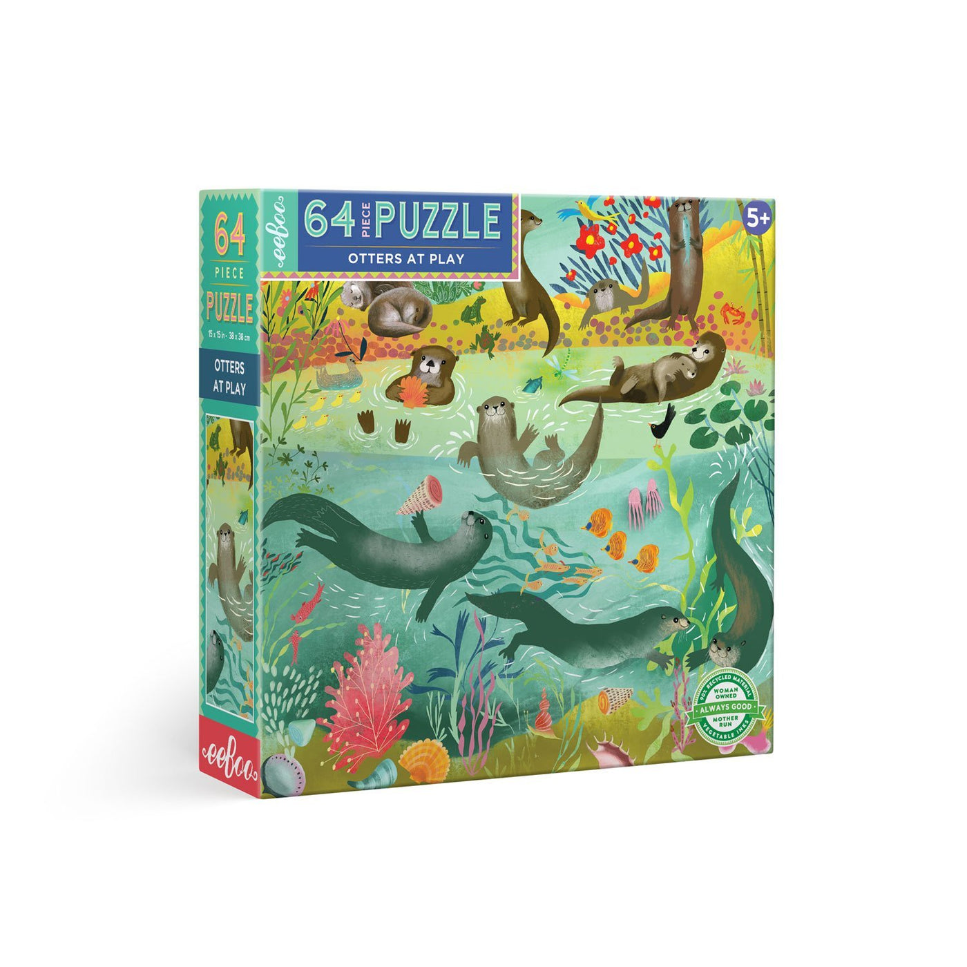 Otters at Play Puzzle, 64 Piece