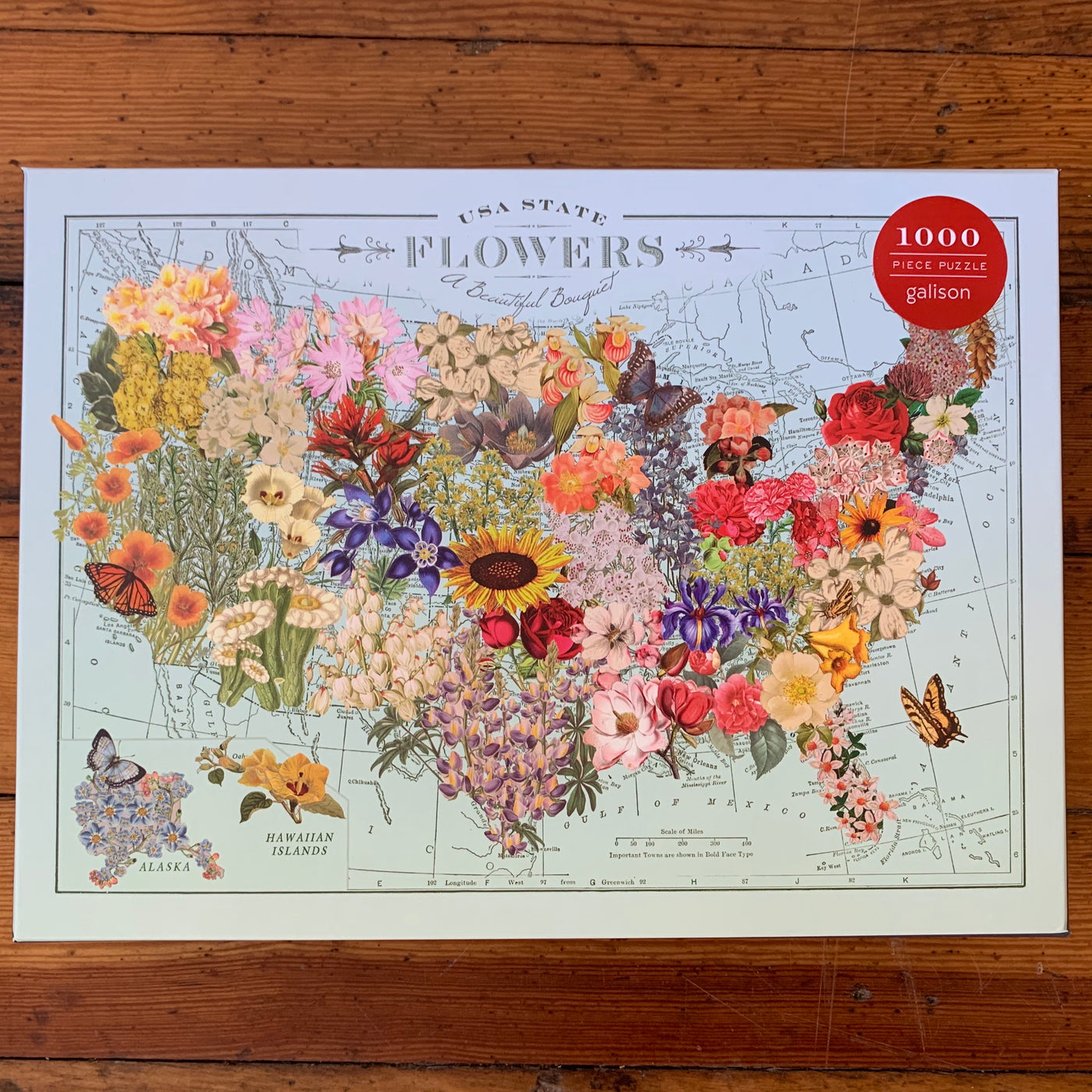 USA State Flower Puzzle