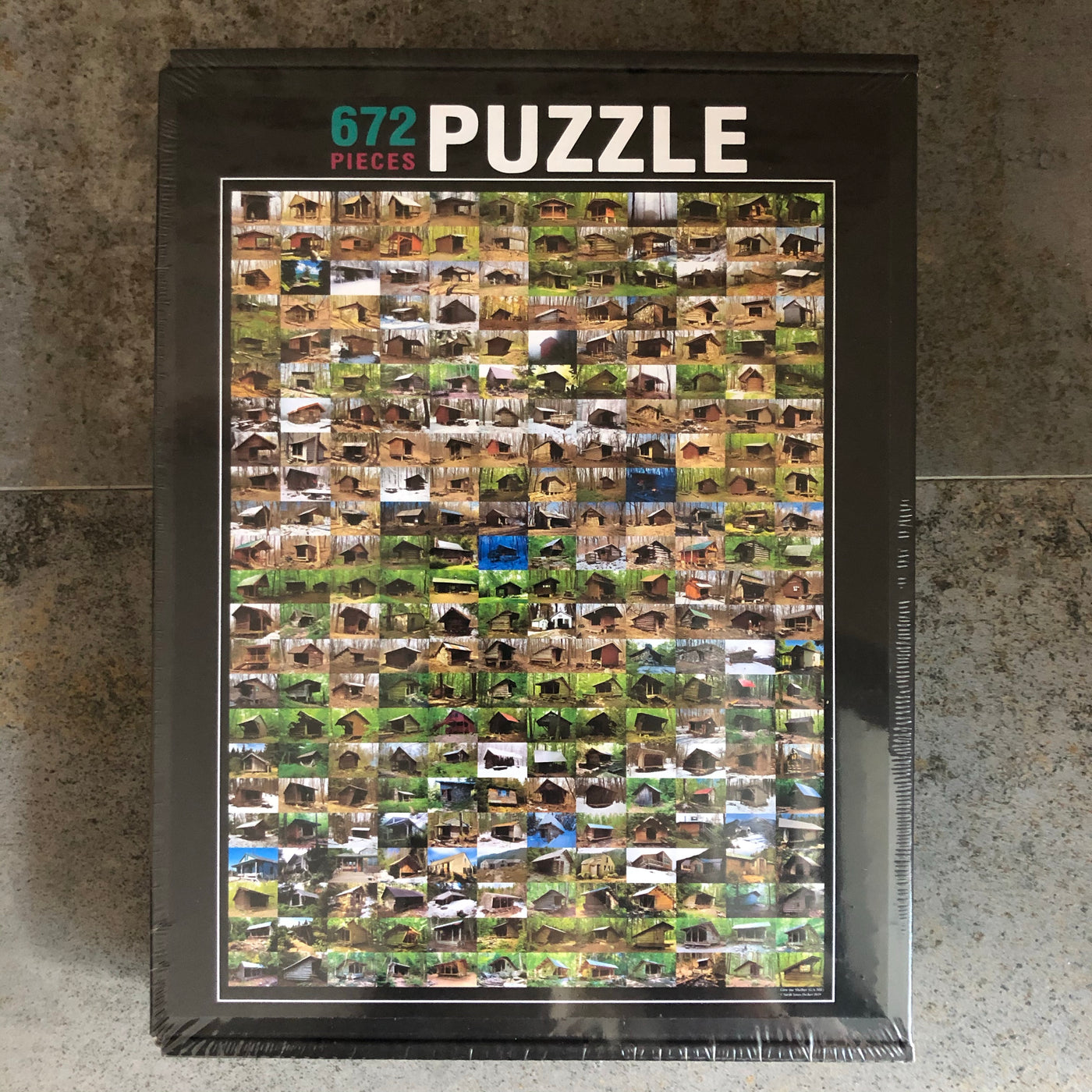 Give Me Shelter on the AT Puzzle by Sarah Jones Decker, 672 Pieces