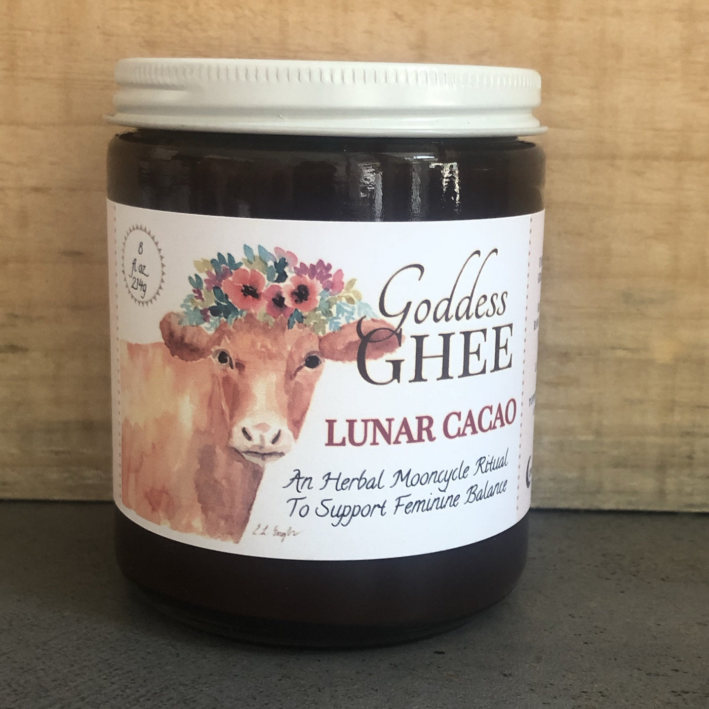 Local "Lunar Cacao" Ghee by Goddess Ghee, 9 Ounces