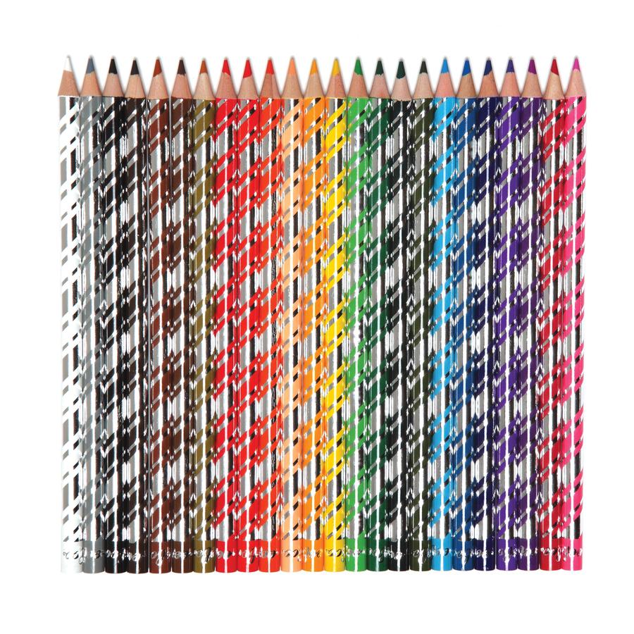 Butterflies & Flowers 24 Colored Pencils Tin