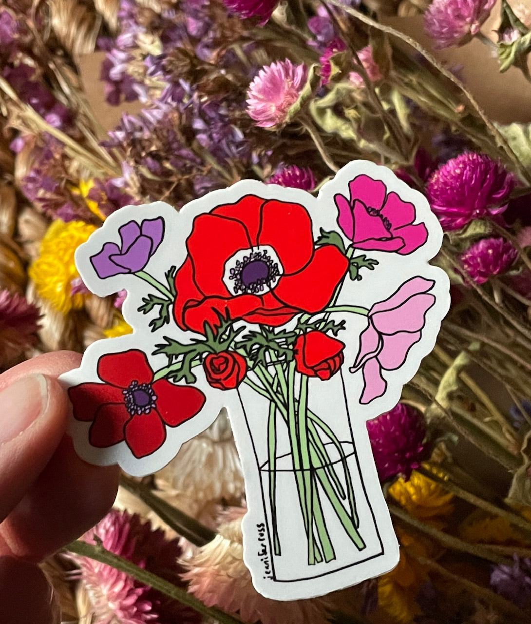 Floral Bouquet Enamel Pin