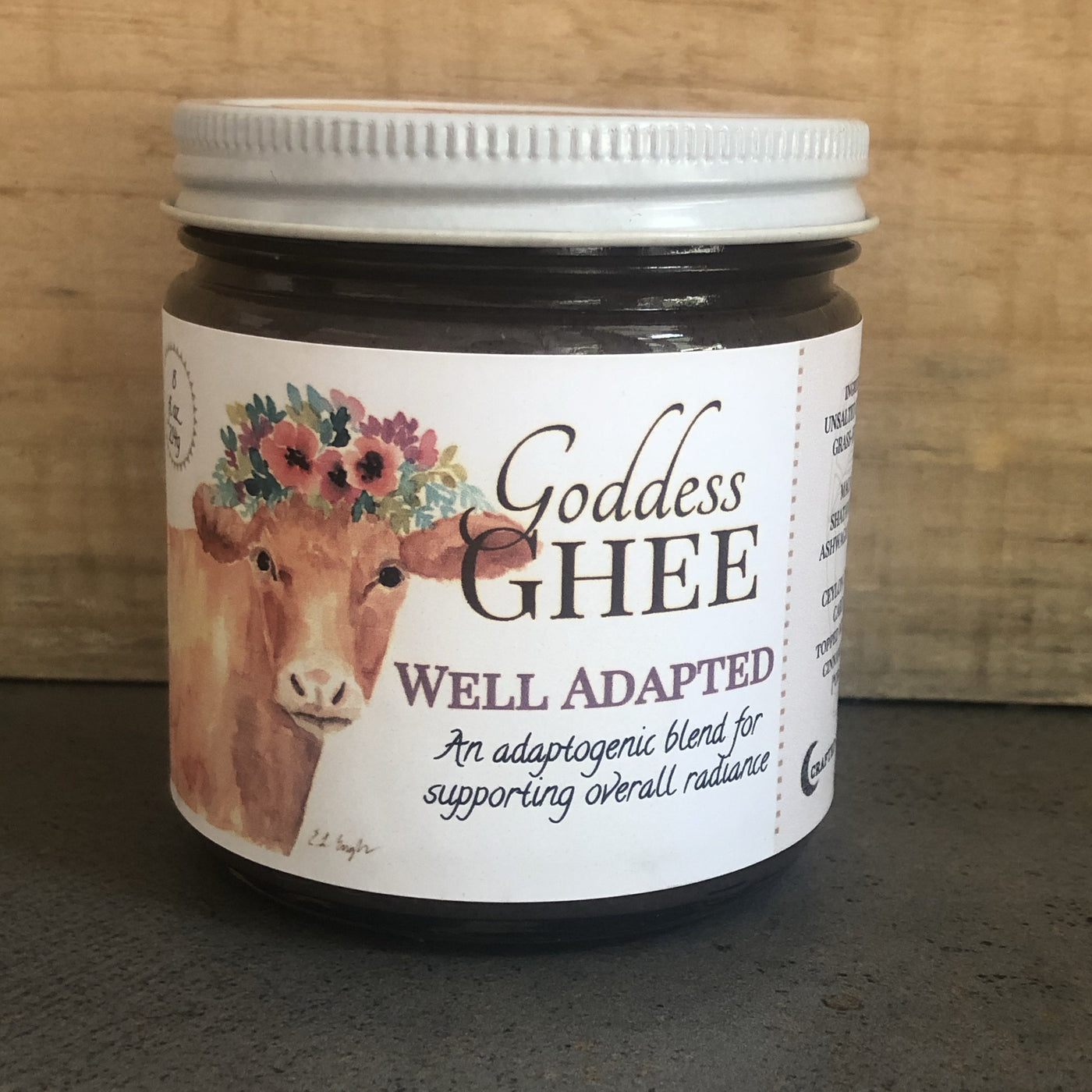 Local "Well Adapted" Ghee by Goddess Ghee, 9 Ounces