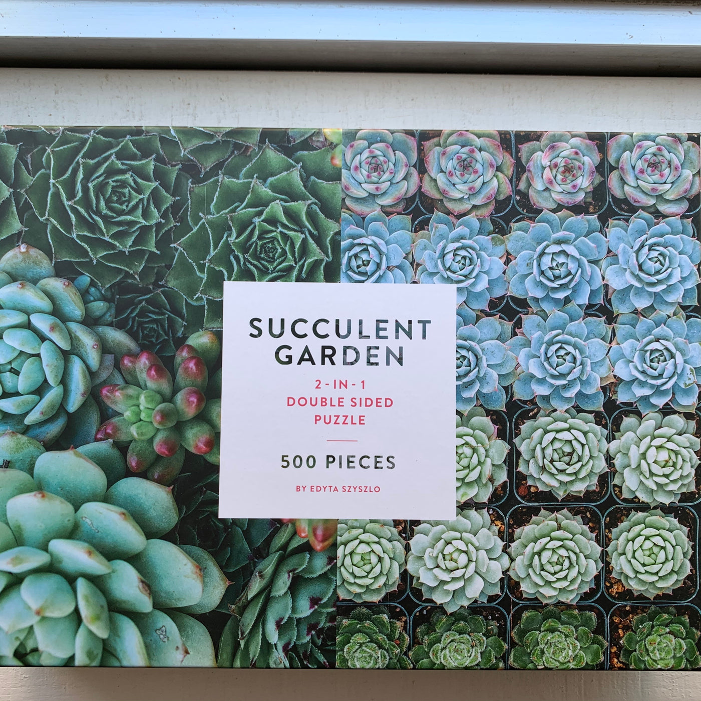 Succulent Garden Reversible Puzzle