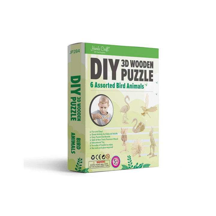 3D Assorted Birds Wooden Puzzle