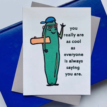 Asheville Cool Cucumber Birthday Card