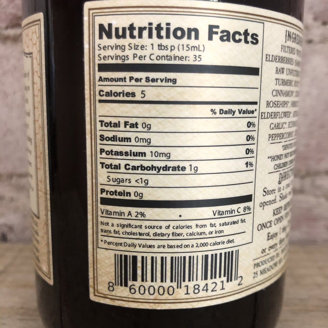 Local Elderberry & Honey Tonic by Roots & Leaves