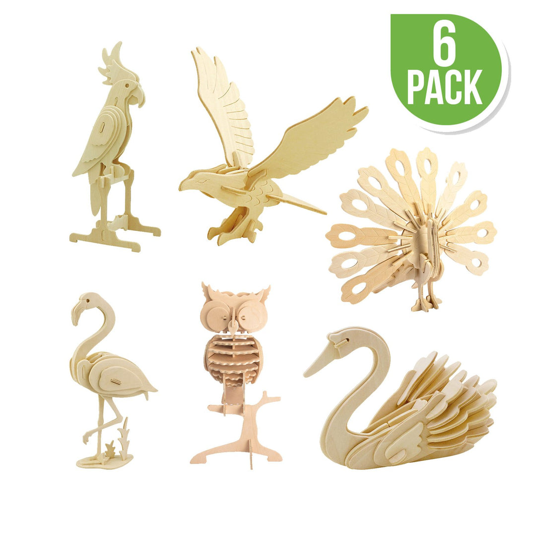 3D Assorted Birds Wooden Puzzle
