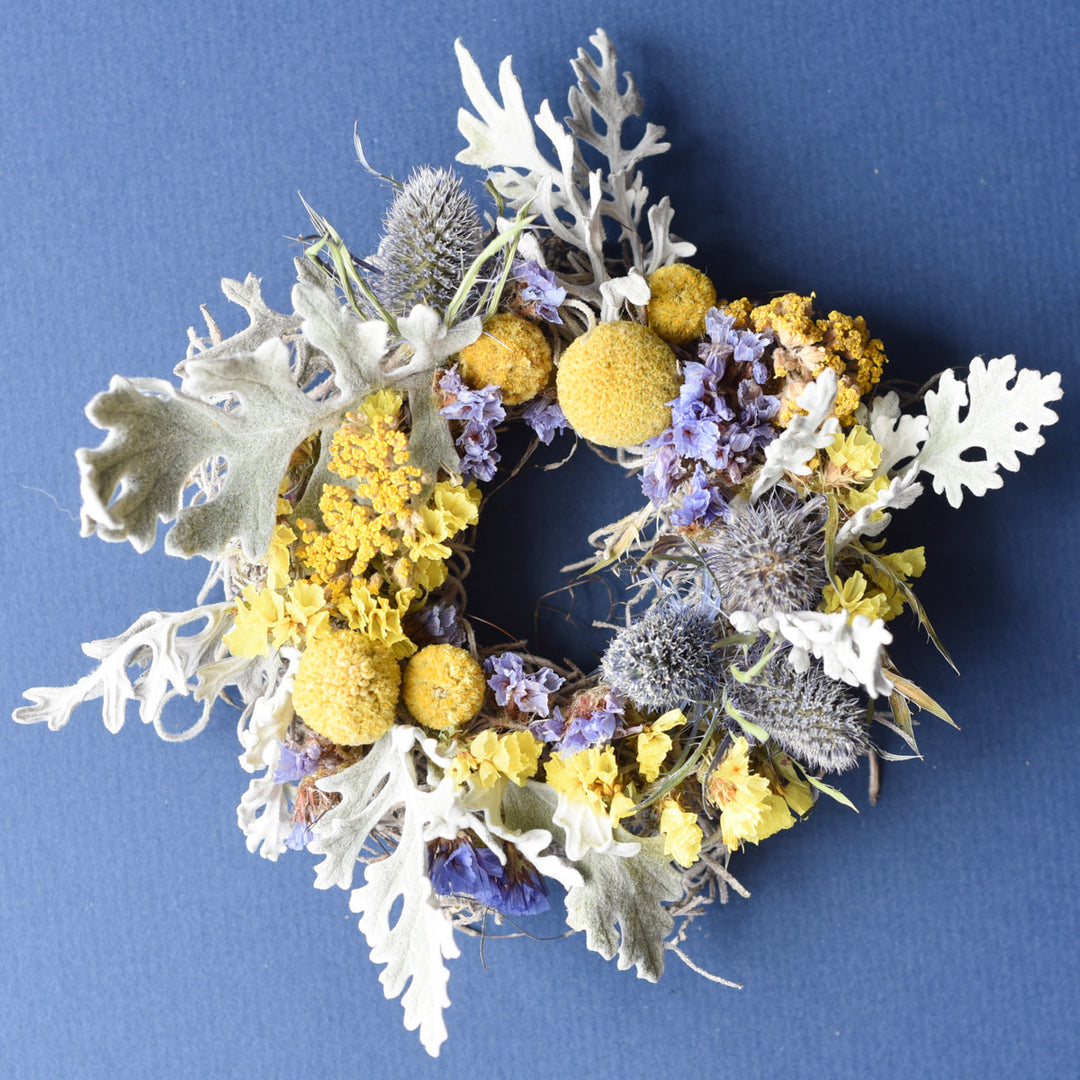 Mini Magnetic Dried Flower Wreath