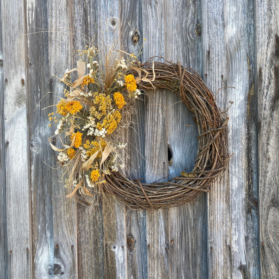 Golden Fields Wreath, One of a Kind