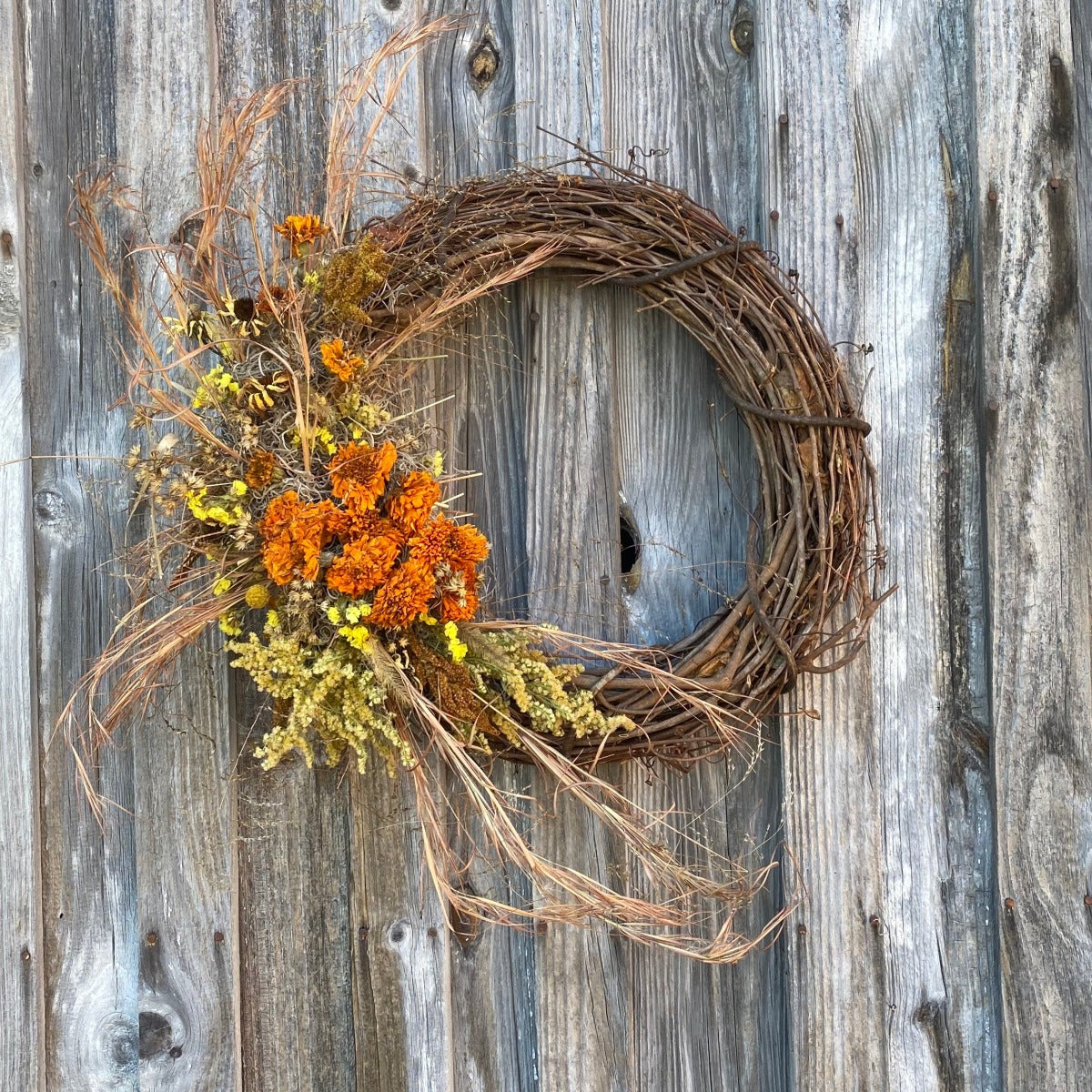Bright Meadow Wreath, One of a Kind