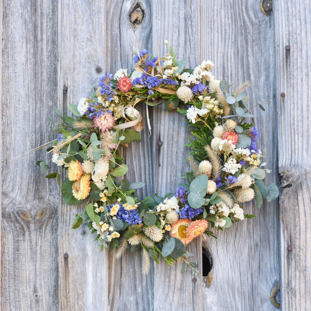 Velvet Sky Greenery Wreath — Preorder